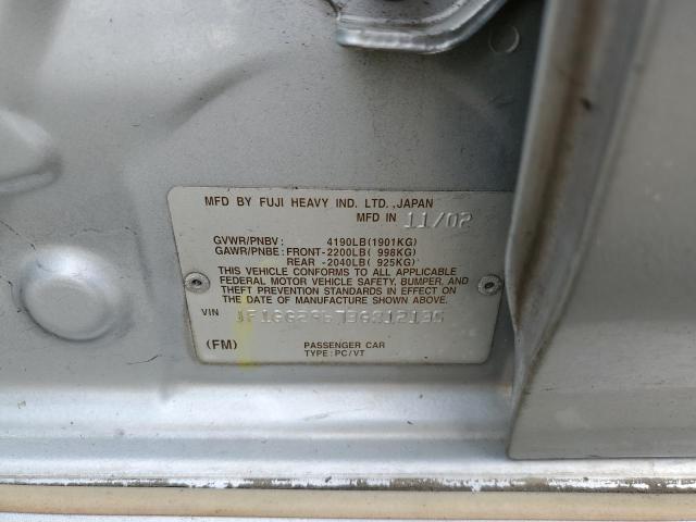 JF1GG29673G812135 Subaru Impreza Wrx