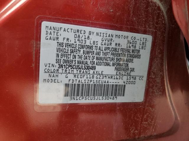 2018 NISSAN KICKS S - 3N1CP5CU5JL530489