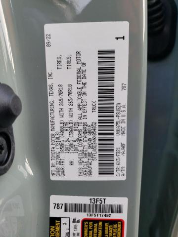 5TFLA5DB4NX054032 Toyota Tundra Crewmax Sr