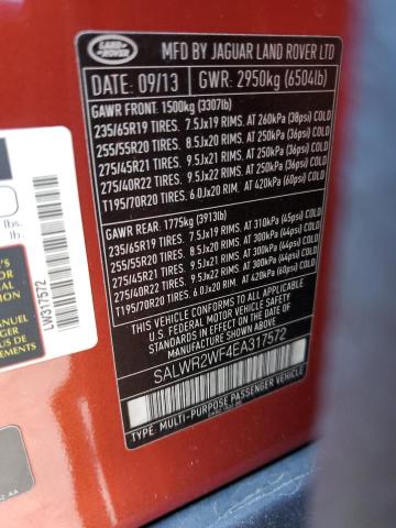 SALWR2WF4EA317572 Land Rover RANGEROVER