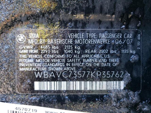 WBAVC73577KP35762 BMW 328 Xi Sulev