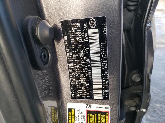 2018 TOYOTA CAMRY L - 4T1B11HK7JU130719