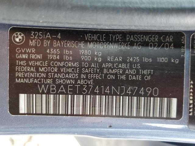 WBAET37414NJ47490 BMW 325 I