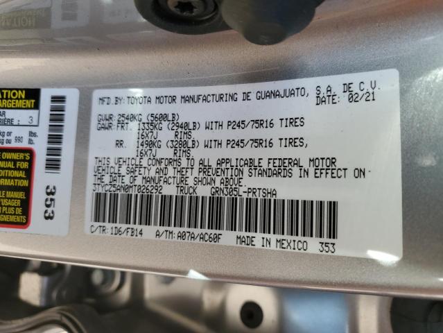 2021 TOYOTA TACOMA DOU - 3TYCZ5AN0MT026292