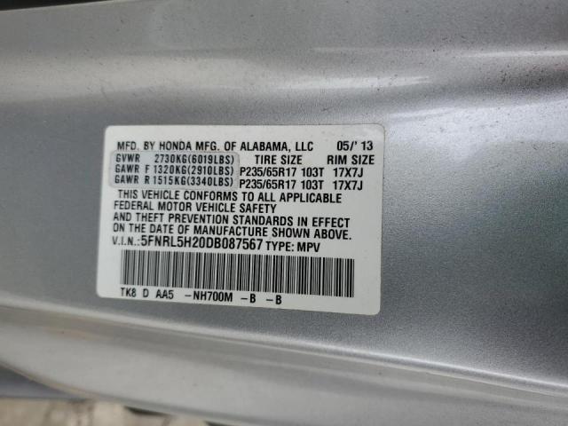 VIN 5FNRL5H20DB087567 2013 HONDA ODYSSEY no.13