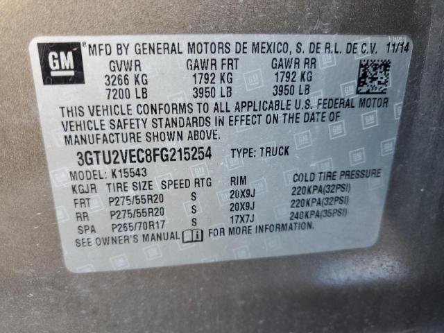 3GTU2VEC8FG215254 GMC Sierra K1500 Slt