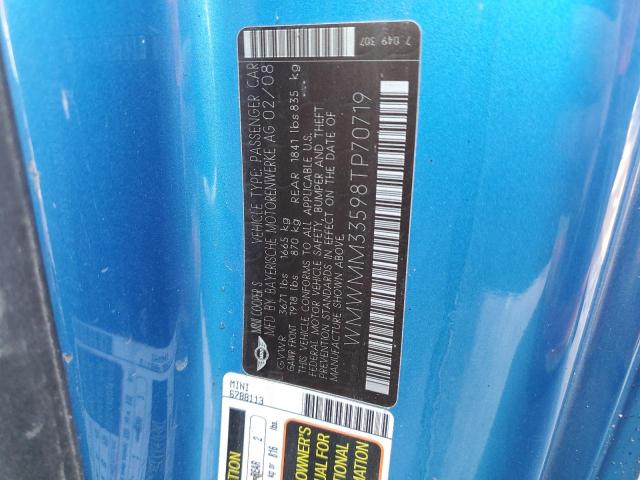 WMWMM33598TP70719 Mini Cooper