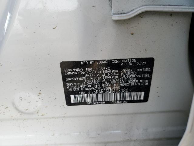 2021 SUBARU FORESTER S - JF2SKARC9MH403084