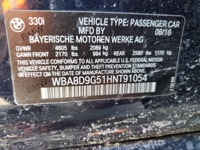 WBA8D9G51HNT91054 BMW 330 XI