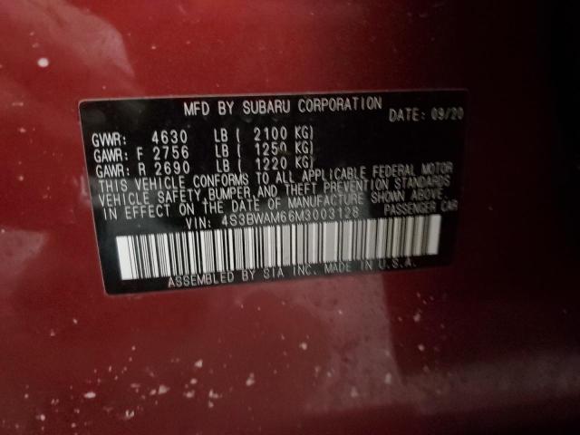 4S3BWAM66M3003128 Subaru Legacy Limited