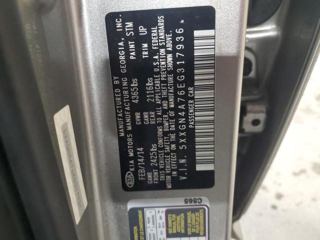 5XXGN4A76EG317936 KIA Optima