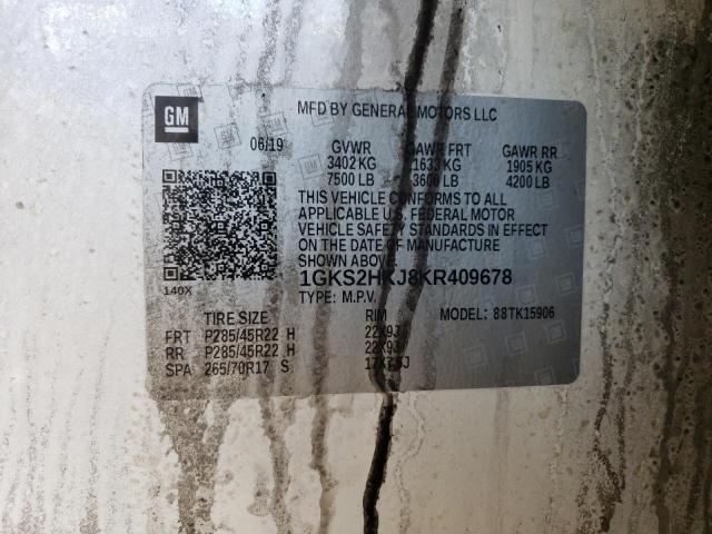 1GKS2HKJ8KR409678 GMC YUKON XL DENALI