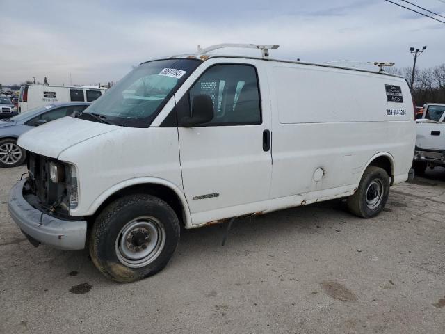 Salvage cars for sale from Copart Lexington, KY: 2002 Chevrolet Express G3500