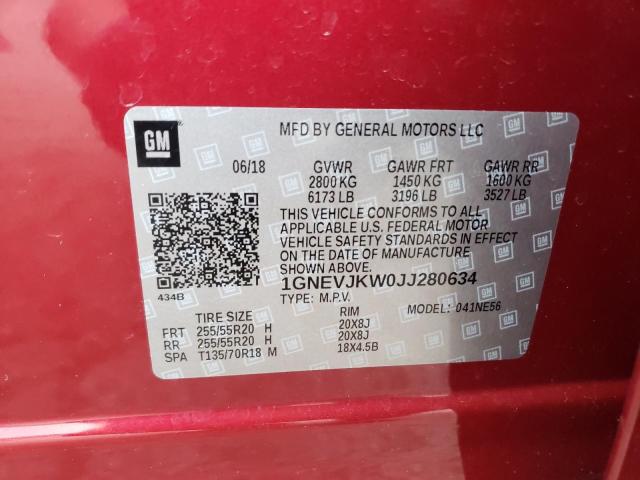 2018 CHEVROLET TRAVERSE P - 1GNEVJKW0JJ280634
