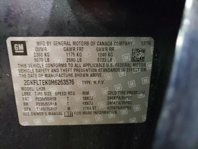 2GKFLTEK0H6263576 GMC Terrain Sle