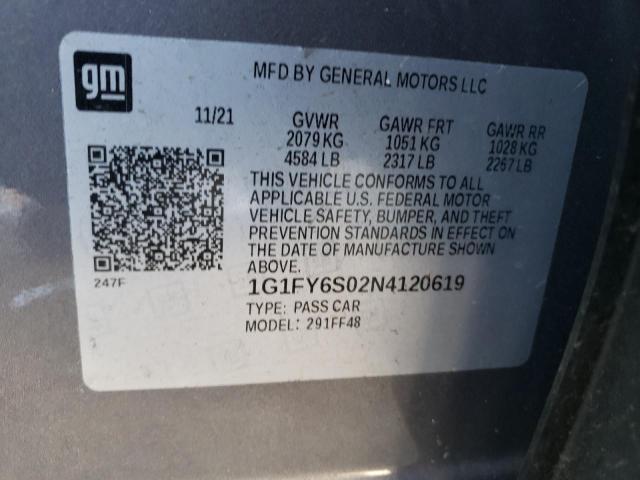 2022 CHEVROLET BOLT EUV L - 1G1FY6S02N4120619