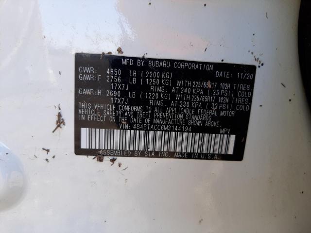 4S4BTACC6M3144194 Subaru Outback Premium