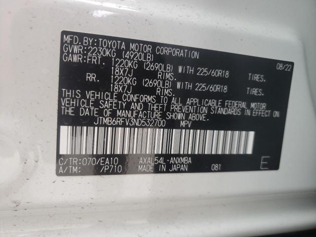 2022 TOYOTA RAV4 XLE P - JTMB6RFV3ND532700