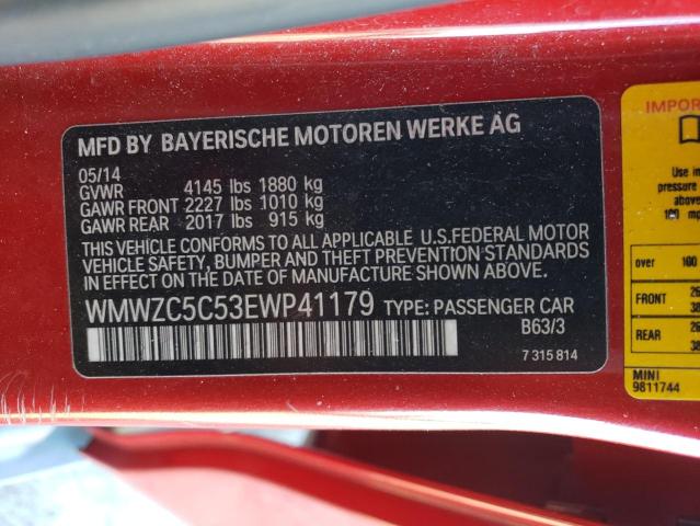 WMWZC5C53EWP41179 Mini Cooper