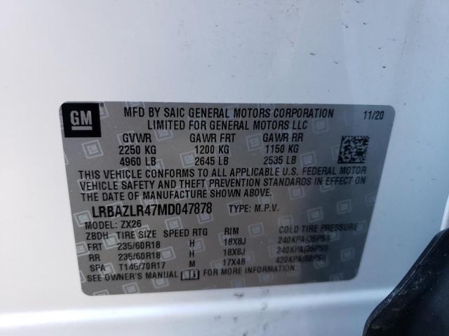 2021 BUICK ENVISION P - LRBAZLR47MD047878