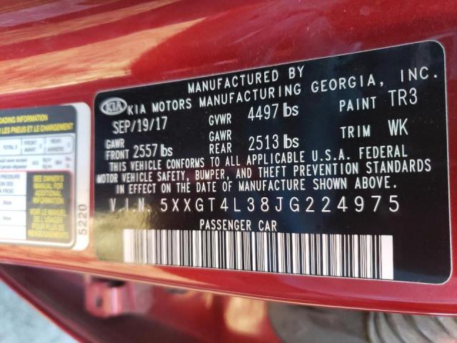 5XXGT4L38JG224975 KIA Optima Lx