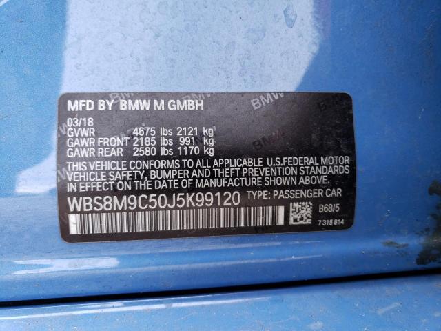 2018 BMW M3 - WBS8M9C50J5K99120