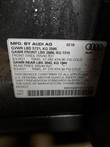 2019 AUDI SQ5 PRESTI - WA1C4AFY3K2070260
