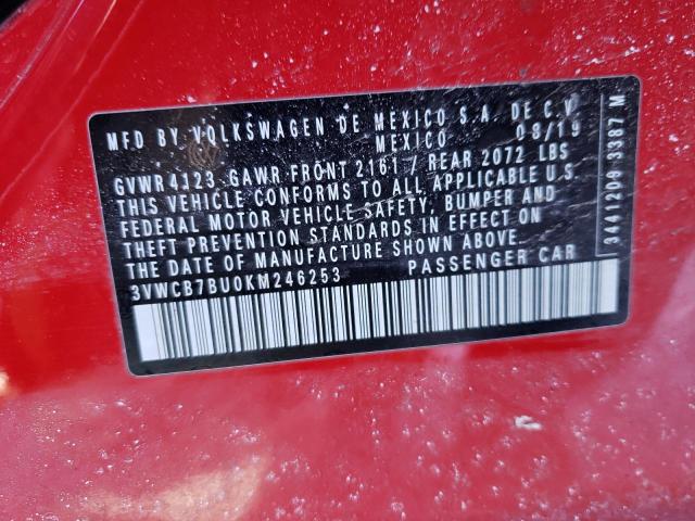 2019 VOLKSWAGEN JETTA S - 3VWCB7BU0KM246253