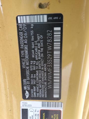 WMWMF33529TW78282 Mini Cooper