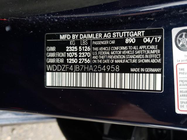 WDDZF4JB7HA254958 Mercedes-Benz E 300
