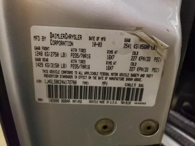 1J4GL58K24W172780 Jeep Liberty Limited