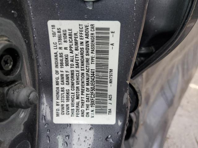 2018 HONDA CIVIC LX - 19XFC2F50JE043441