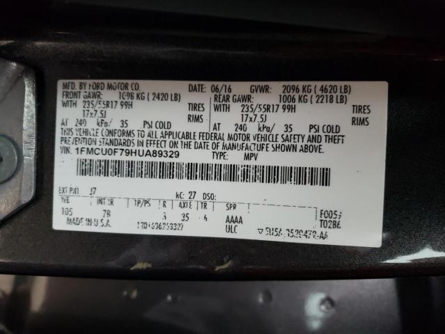 2017 FORD ESCAPE S - 1FMCU0F79HUA89329