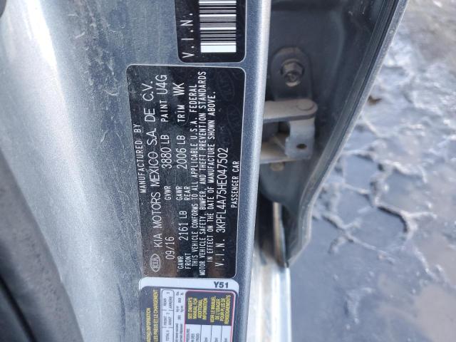 3KPFL4A75HE047502 KIA FORTE LX