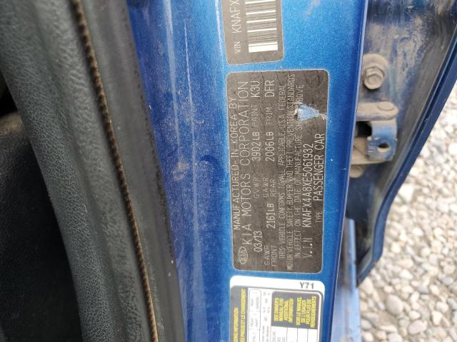 KNAFX4A8XE5061932 KIA FORTE EX