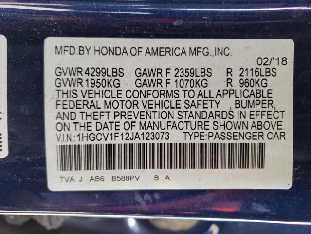 2018 HONDA ACCORD LX - 1HGCV1F12JA123073