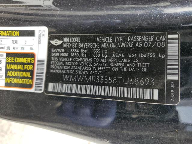 WMWMF33558TU68693 Mini Cooper