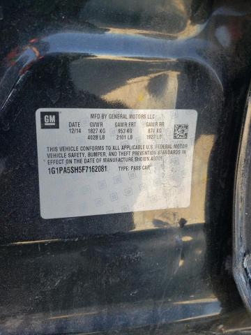 2015 CHEVROLET CRUZE LS 1G1PA5SH5F7162081