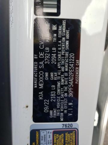 3KPF54AD2PE541220 KIA Forte Gt Line
