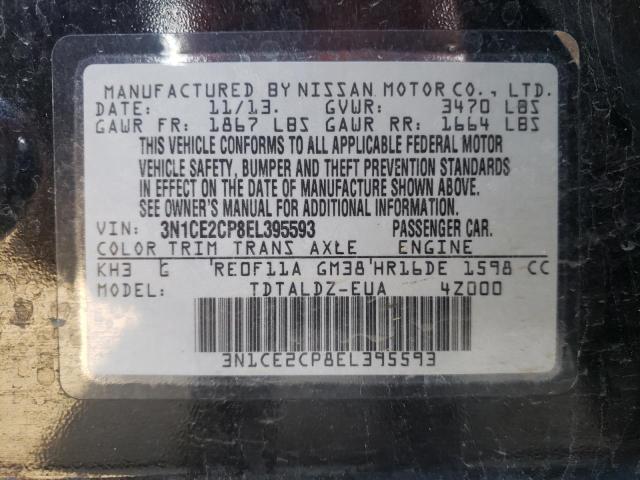 3N1CE2CP8EL395593 Nissan Versa Note S