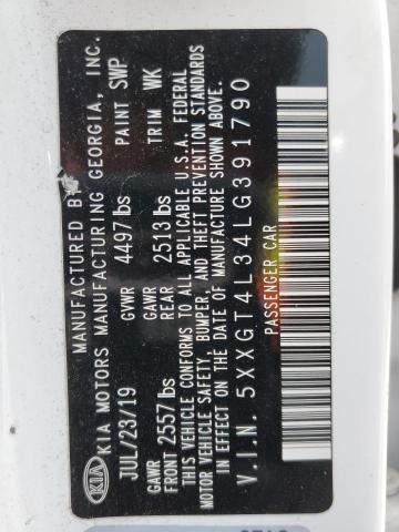 5XXGT4L34LG391790 KIA Optima Lx
