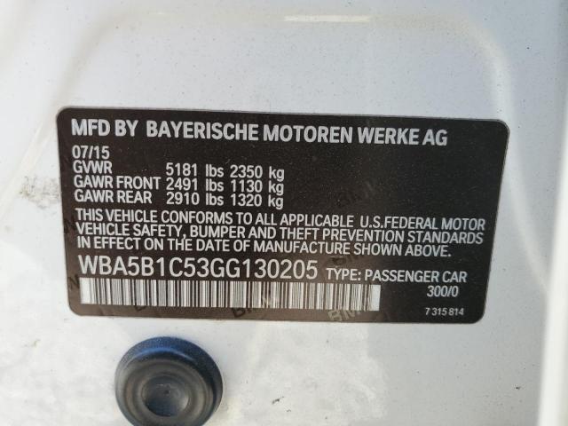 WBA5B1C53GG130205 BMW 535 I