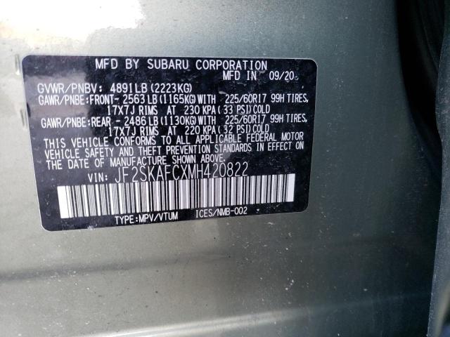 2021 SUBARU FORESTER P - JF2SKAFCXMH420822