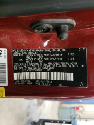 2015 TOYOTA SIENNA LE - 5TDJK3DC6FS099272
