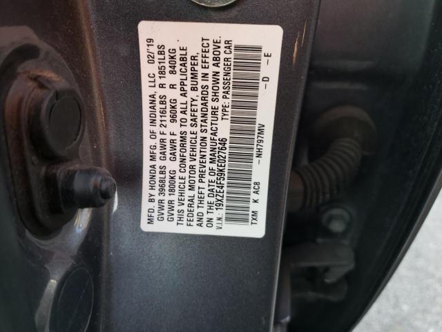2019 HONDA INSIGHT EX - 19XZE4F59KE027646
