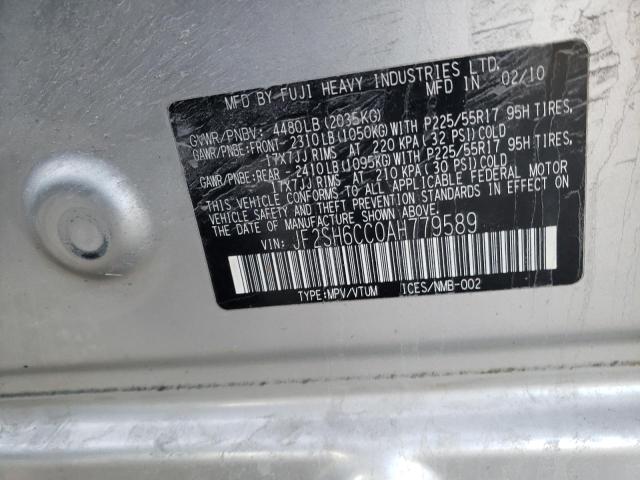JF2SH6CC0AH779589 Subaru Forester 2.5x Premium