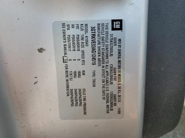 3GTRKVE33AG124519 GMC Sierra K1500 Sle