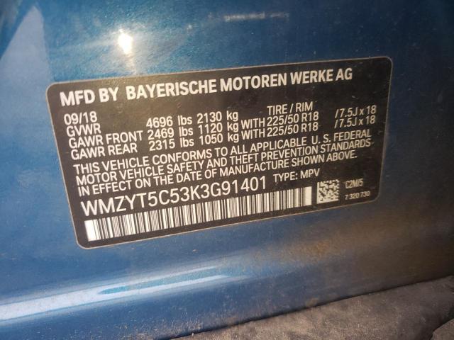 WMZYT5C53K3G91401 Mini Cooper