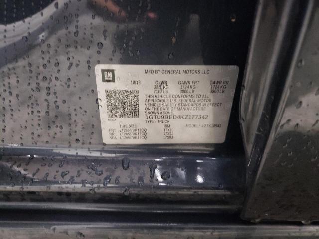 1GTU9BED4KZ177342 GMC Sierra K1500 Sle