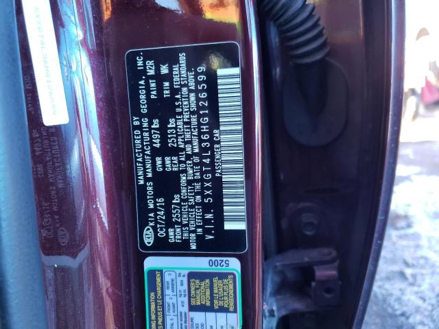 5XXGT4L36HG126599 KIA Optima Lx
